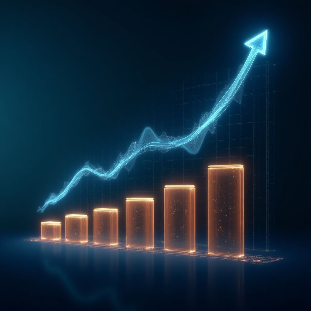 Gráfico de crecimiento empresarial